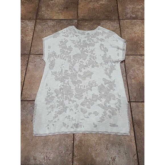 Zozo Sz XL Pullover Sweater Gray Taupe Cotton Blend Lightweight Cuffed Sleeve - Picture 10 of 11